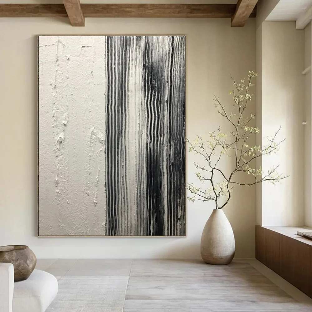Big White Urban - handmade abstract art for office
